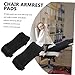 NUOBESTY 2pcs Cushion Foam Armrest Pads for Office Gaming Chairs Seat Cushions for Kitchen Armchair Armrest Covers