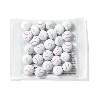 M&M'S Baseball Milk Chocolate Candy Party Favors, Set of 30