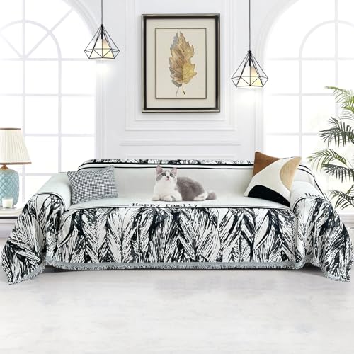 jianyana Sofa Covers Soft Anti-slip Durable Couch Pad 2 3 4 Seater with Sofa Pillow Cover Universal Breathable Machine Washable Furniture Protector for Nordic Sofa - Image 2