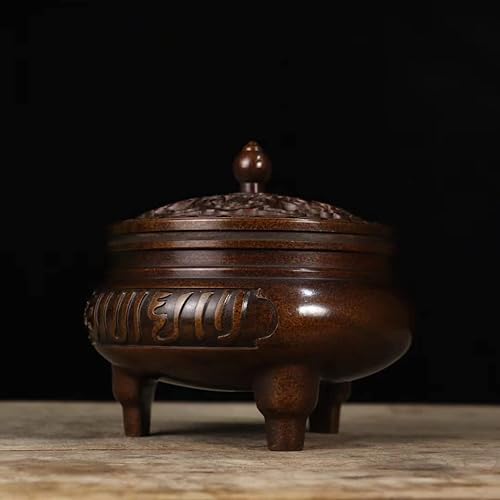 Miniatura 9 de Quemador de incienso de cobre puro, regalo zen, meditación, decora el hogar, placa de interior, quemador de incienso, sándalo, decoración