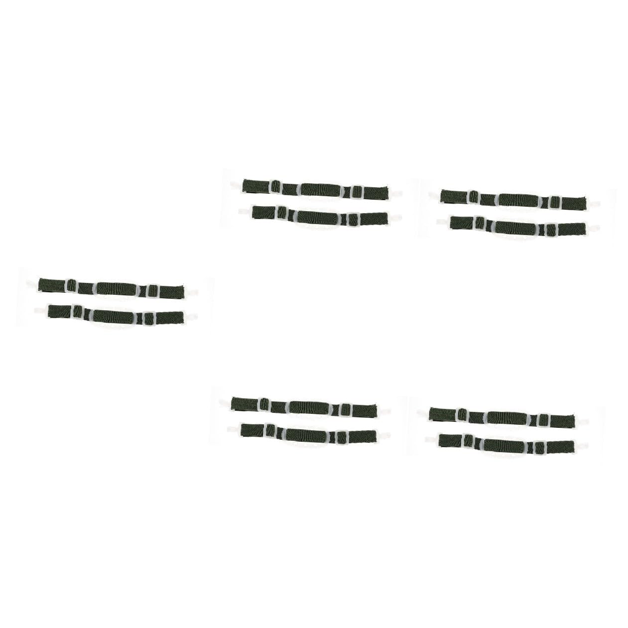 Homoyoyo 5 Series Accesorios Para Cascos Seguridad Correa Elastica Para Casco Correa Para Mentonera Elastica Para a De La Barbilla Del Verde El Plastico 2 Piezas X 5