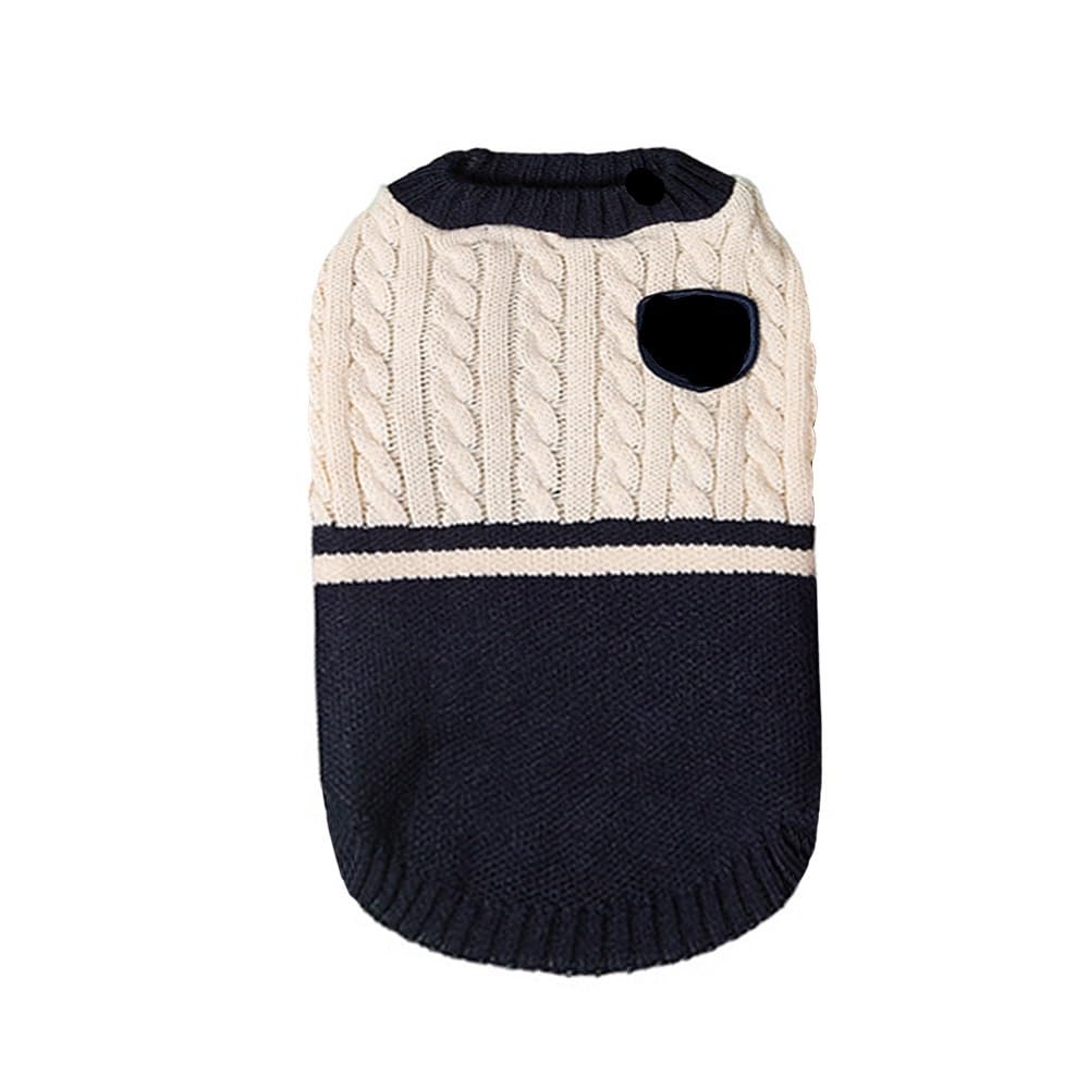 Maglione for cuccioli di cane alla moda, classico, caldo, for cani e gatti, maglioni natalizi, carino, abbigliamento for carlino, chihuahua e yorkshire.(3,L)