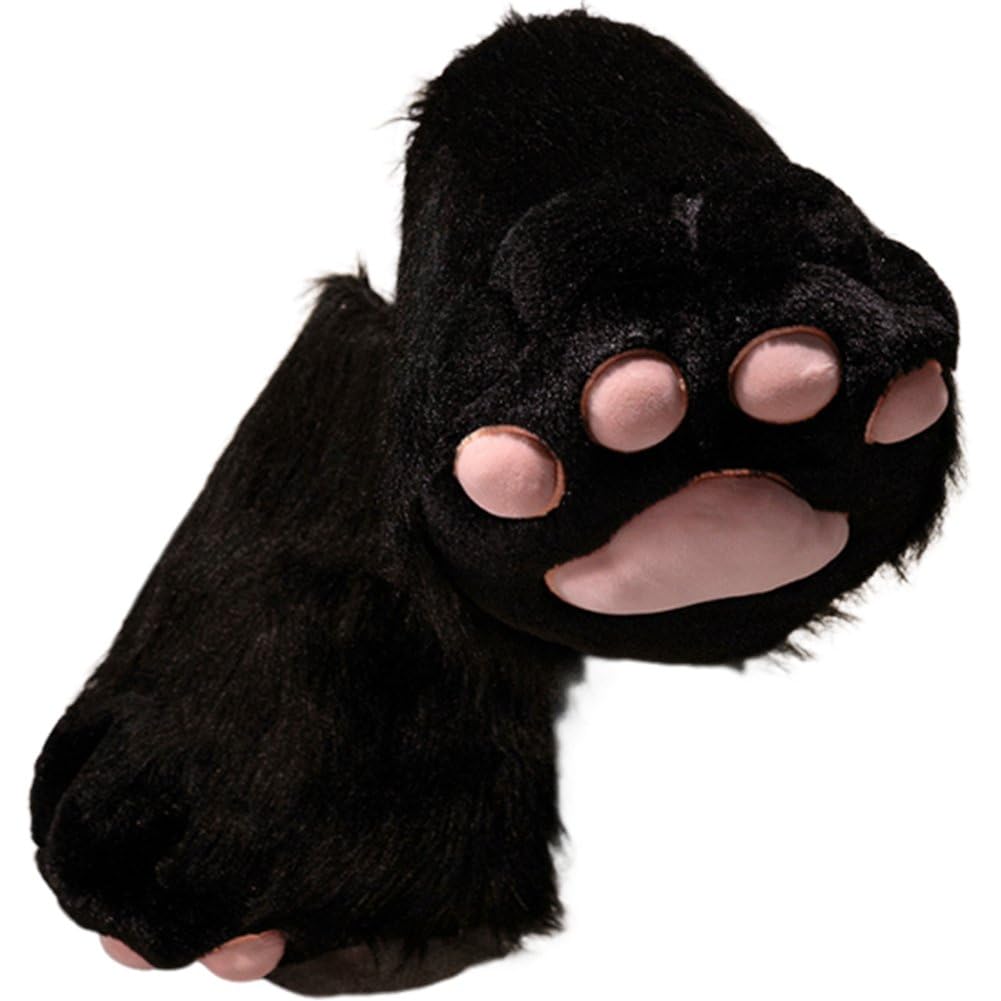 Keuyeo Fursuit Feet Paw Shoes Kit Plush Furry Boots Fursuit Costume Paw Shoes Halloween Accessories Cosplay Costume Exhibition