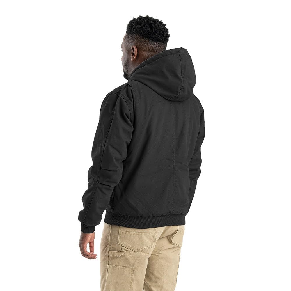 BERNE フード付きアクティブジャケット Berne Men's Duck Quilt-Lined Hooded Active Jacket at Tractor
