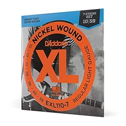 D’Addario Chromes ECG24-7 Cordes à filet plat pour guitare électrique 7 cordes Jazz Light 11-65 & EXL110-7 Cordes en… - Les Beatles, Paul McCartney, John Lennon, RIngo Starr, George Harrison D'Addario Chromes ECG24-7 Cordes à filet plat pour guitare électrique 7 cordes Jazz Light 11-65 & EXL110-7 Cordes en… – Image 5
