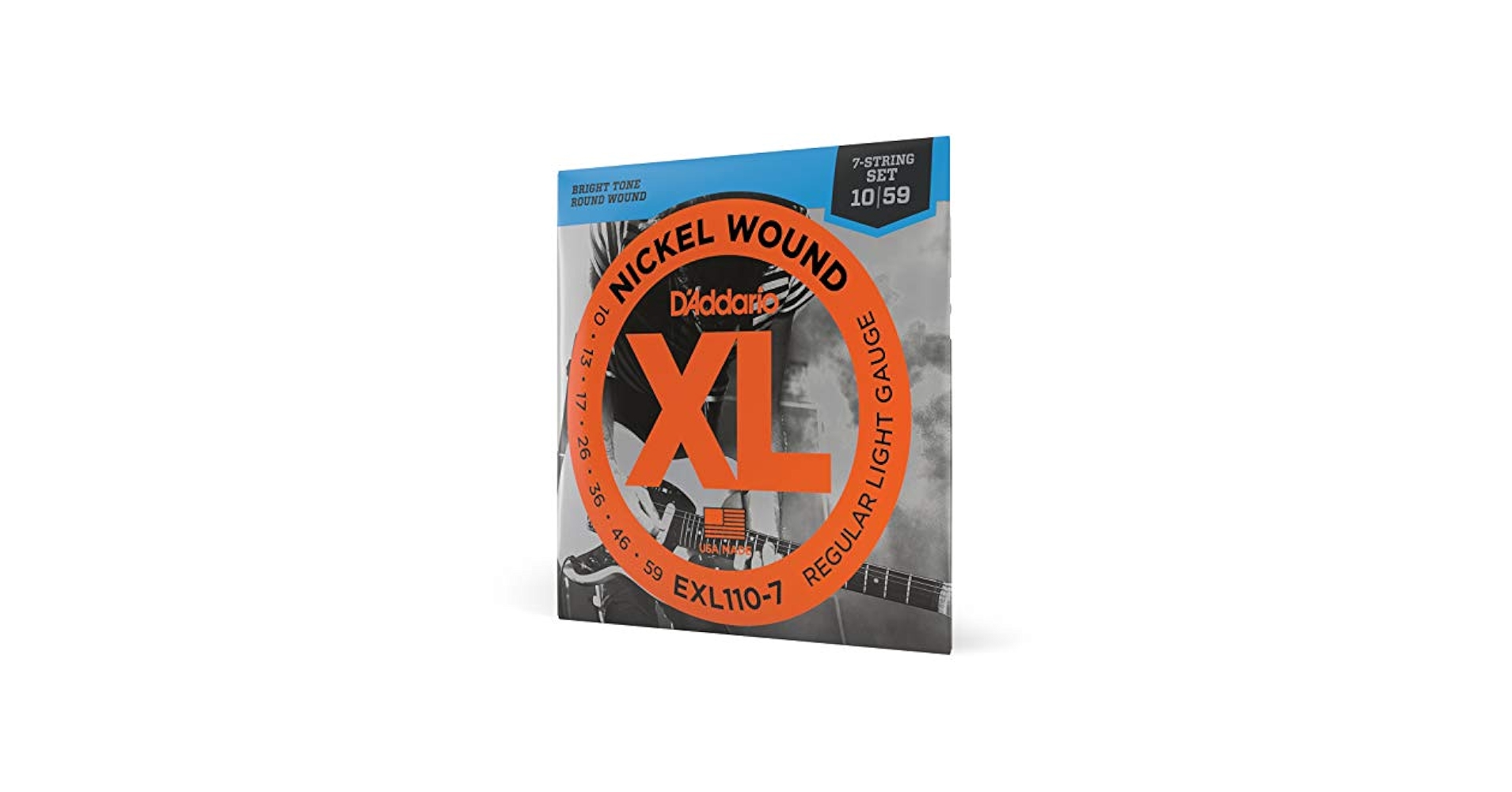 QX527PB＆ダダリオ EXL110-7 10-59 7-String Amazon.com: D'Addario Electric Guitar Strings, XL Nickel