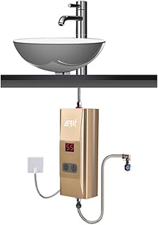 LJ 5,5 kW pod zlewozmywak natychmiastowy podgrzewacz wody (bez armatury i umywalki) (kolor : złoty)