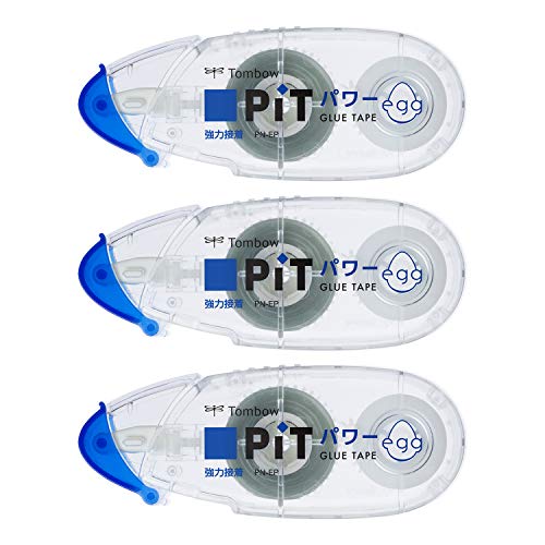 Tombow Pencil HPA-313 Pit Power Egg Tape Glue, 3 Pieces
