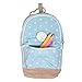 Produktbild Lässiges, gepunktetes und niedliches Federmäppchen/ Etui aus Segeltuch im Mini-Schulranzen-Design für Studenten als Geschenk 9*16.5*6cm blau