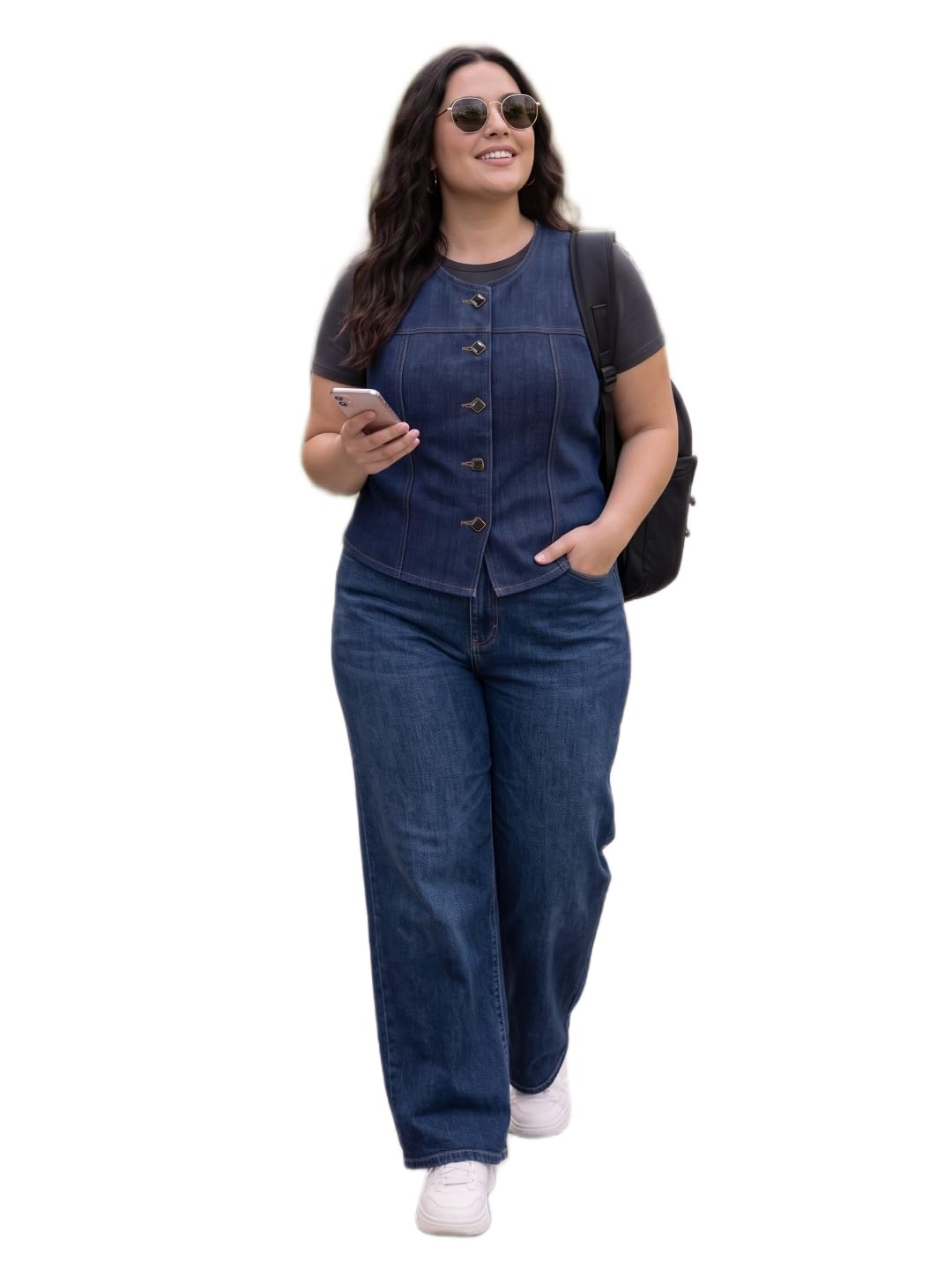 maykr Sleeveless Denim Blazer Vest-picture-20