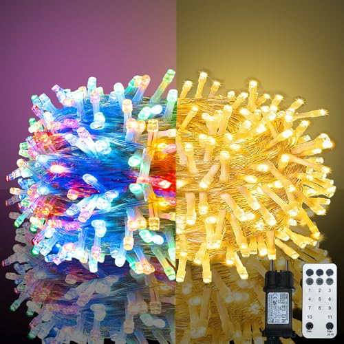 Guirlande LED 20m avec 11 modes et télécommande pour Noël