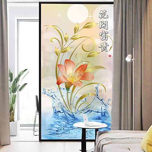 Vinilo para Ventana Etiqueta engomada de la Puerta corredera de la Sala Etiqueta engomada de la Estera de Cristal del Dormitorio Etiqueta Adhesiva del Armario de la película de la Puerta corredera t