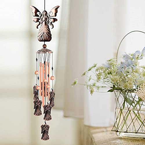Angel Wind Chimes, Christmas Wind Chimes Gifts For Women Gifts For Mom Gifts For Grandma Gardening Gifts Outdoor Decor Angel Gifts Birthday Gifts Retro Metal Wind Chimes Angel Chimes #TOP6