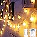 Ventdest Catena Luminosa, 10m Luci LED a Batteria, 100 LEDs Impermeabile Luci da Esterno e Interno con 8 Modalità, Lucine LED Decorative per Camera Giardino Natale Feste Matrimonio (Bianco Caldo)