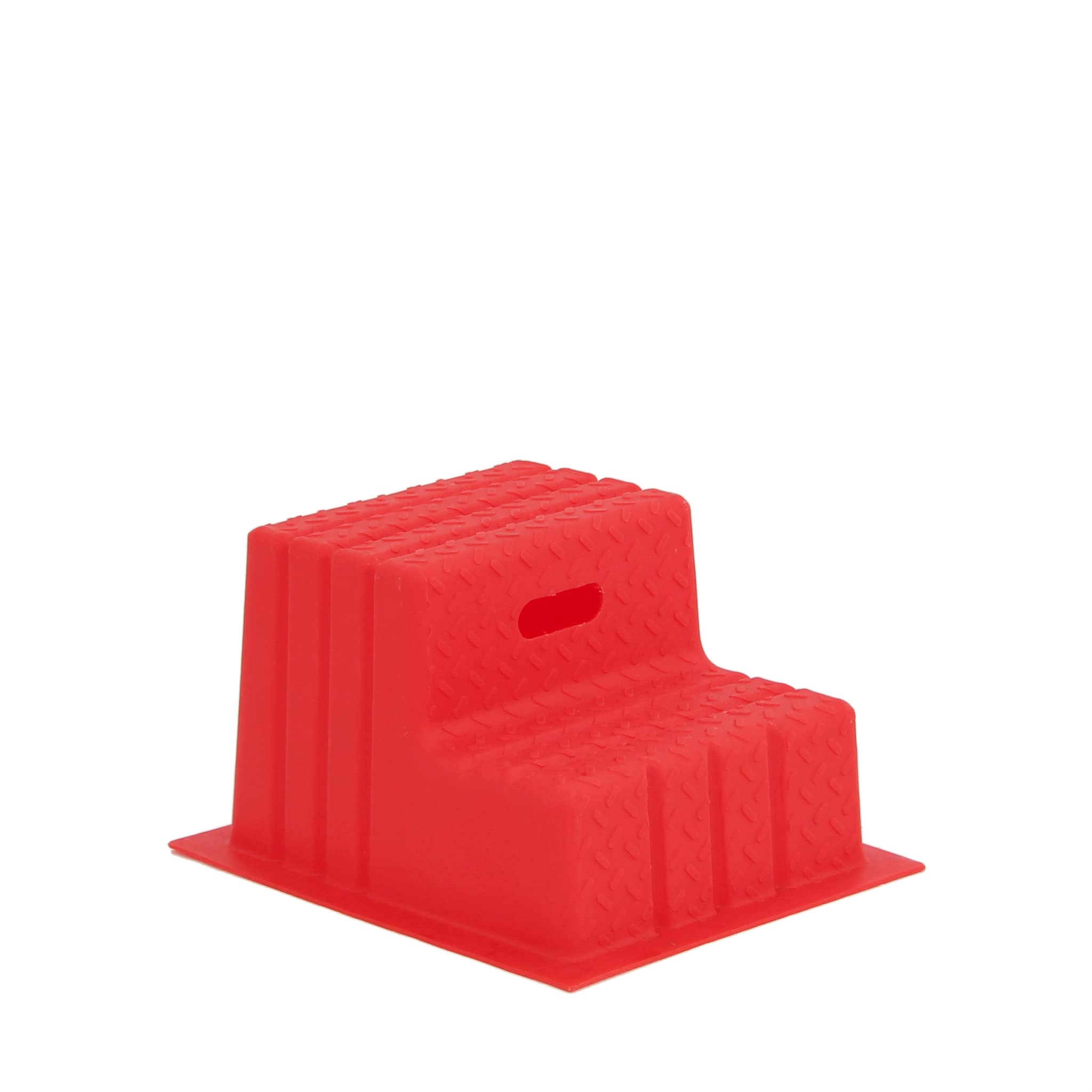 Aufstiegshilfe, Aufstiegs-Hocker mit 2 Stufen. (Rot)