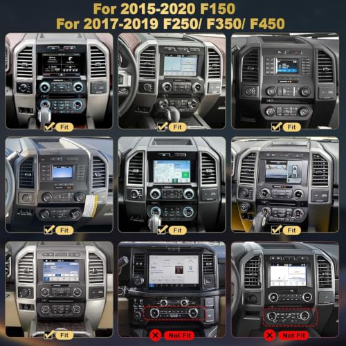 Image of 4G+64G Car Radio for Ford F150 2015 2016 2017 2018 2019 2020 8-core, 12.1 Inch IPS Touch Screen Car Stereo with Wireless Carplay /Android Auto,GPS, WiFi, Bluetooth, FM, DVR, Android 14