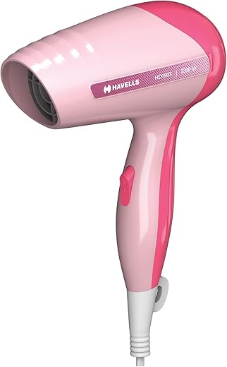 Havells 1200W Powerful Hair Dryer | Overheat Protection | 2 Heat Settings (Hot/Warm) | Heat Balance Technology | Premium Pink | Your perfect Blow…
