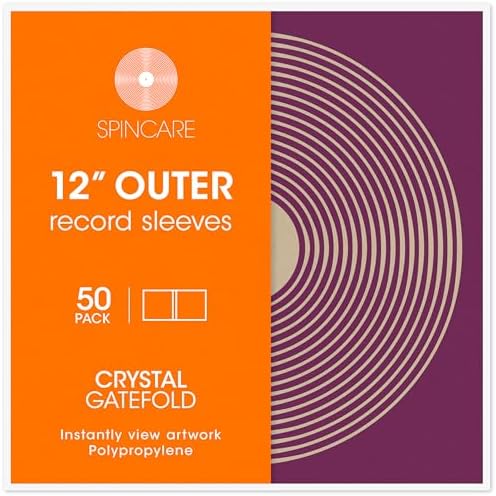 50x Gatefold Fundas Exteriores de Vinilo de 12'' | Spincare Cubie...
