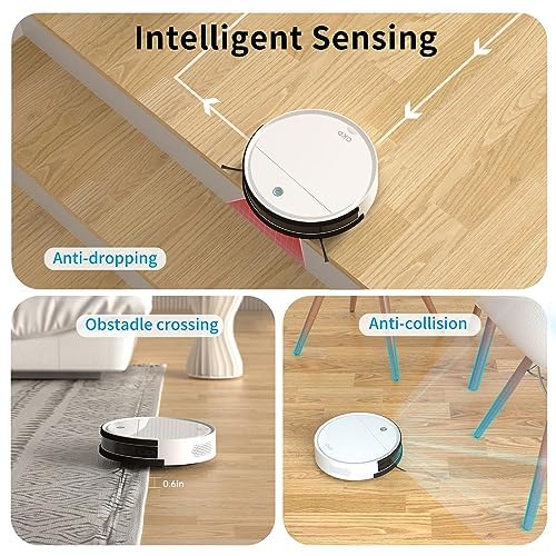 Image of OKP Life Robot Vacuum with 2500Pa Suction, 120-Min Runtime, Alexa /WiFi /App Control, Self-Charging, 500ML Dustbin-Perfect for Pet Hair, Hard Floors, and Low-Pile Carpets
