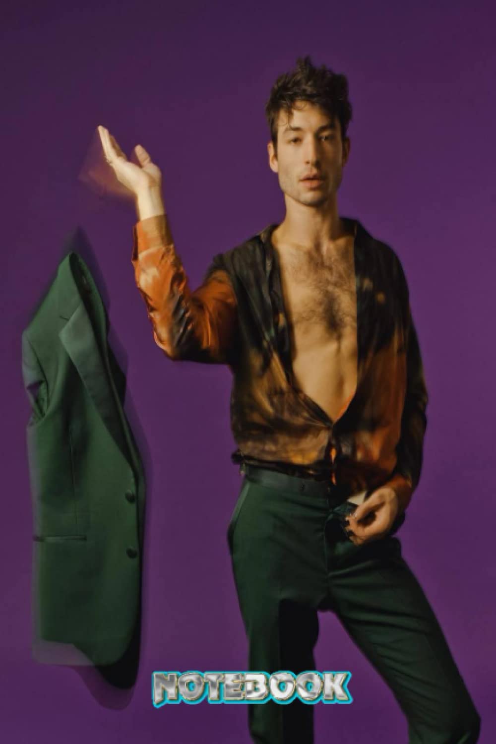 Notebook : Ezra Miller Lined Notebook (Journal,Diary) Weekly Productivity Planner College Ruled 6x9 100 Pages #612