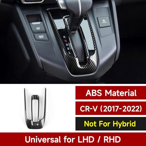 Image of Gas Center Gear Shift Panel Decals for Honda CRV 2017 2018 2019 2020 2021 2022 Accessories CR-V ABS Carbon Fiber Interior Stickers