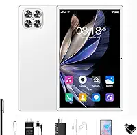 Tablet K11 12 GB de RAM + 512 GB de ROM, tela imersiva de 10,1 polegadas, 16 MP + 32 MP, 5G, Wi-Fi, Bluetooth, Android 13 (branco)