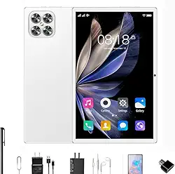 Tablet K11 12 GB de RAM + 512 GB de ROM, tela imersiva de 10,1 polegadas, 16 MP + 32 MP, 5G, Wi-Fi, Bluetooth, Android 13 (branco)