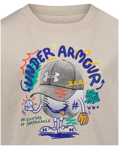 Image of Under Armour Boys Short Sleeve Baseball Graphic T-Shirt, Lightweight & Breathable, Relaxed Fit