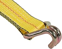 Vista 9 de Mytee Products Correa de trinquete amarilla de 2" x 27' con ganchos en J - Resistencia de rotura de 10,000 libras - Correa de amarre resistente