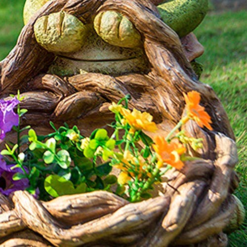 Liushi Crocodile Statue Outdoor And Figurines, Garden Patio Yard Sculpture Decor, Outdoor Ornaments For Deck And Pond, Cute Present,Green #TOP4