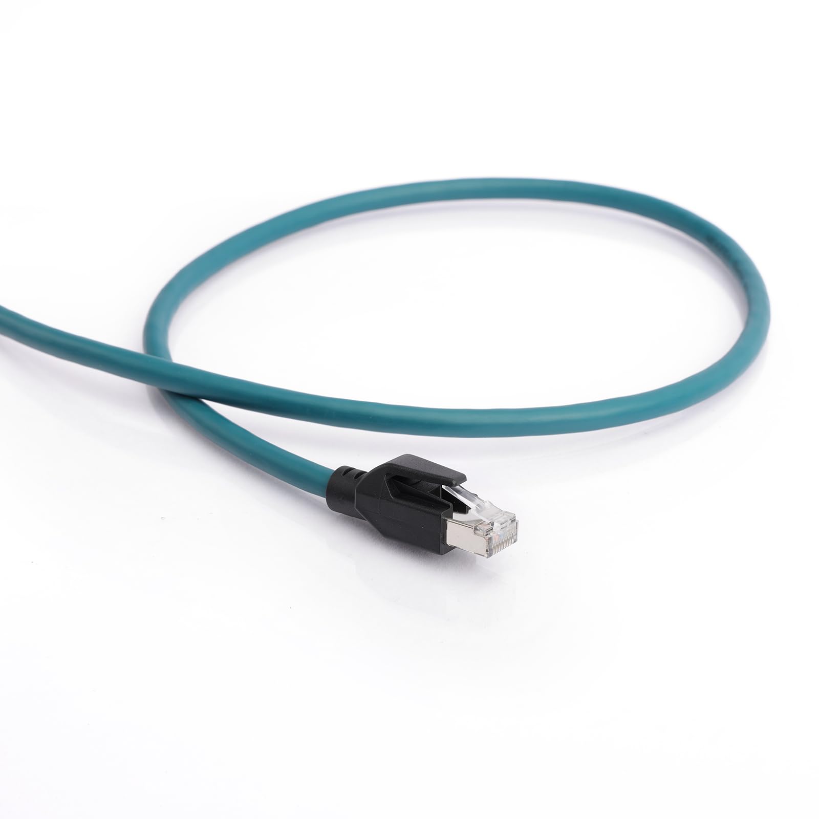 Kabel Ethernet Cat 7e M12 z kodem A żeński 8-pinowy do RJ45 prosty formowany skręcony kabel pasujący do sieci Profinet Automation Profibus EtherCAT (3 m)