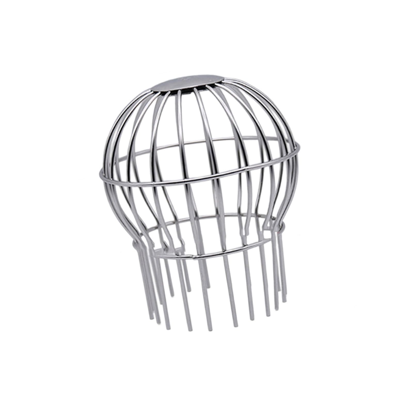 Upgraded Spherical Guards Drain Cover Steel Anti Clogging Design Drain Grate for Roof Balcony Easy Installation Upgraded Stainless Steel Spherical Cover