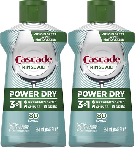 Cascade Platinum Dishwasher Rinse Aid, 8.45 fl oz (Packaging May Vary) (Pack of 2)