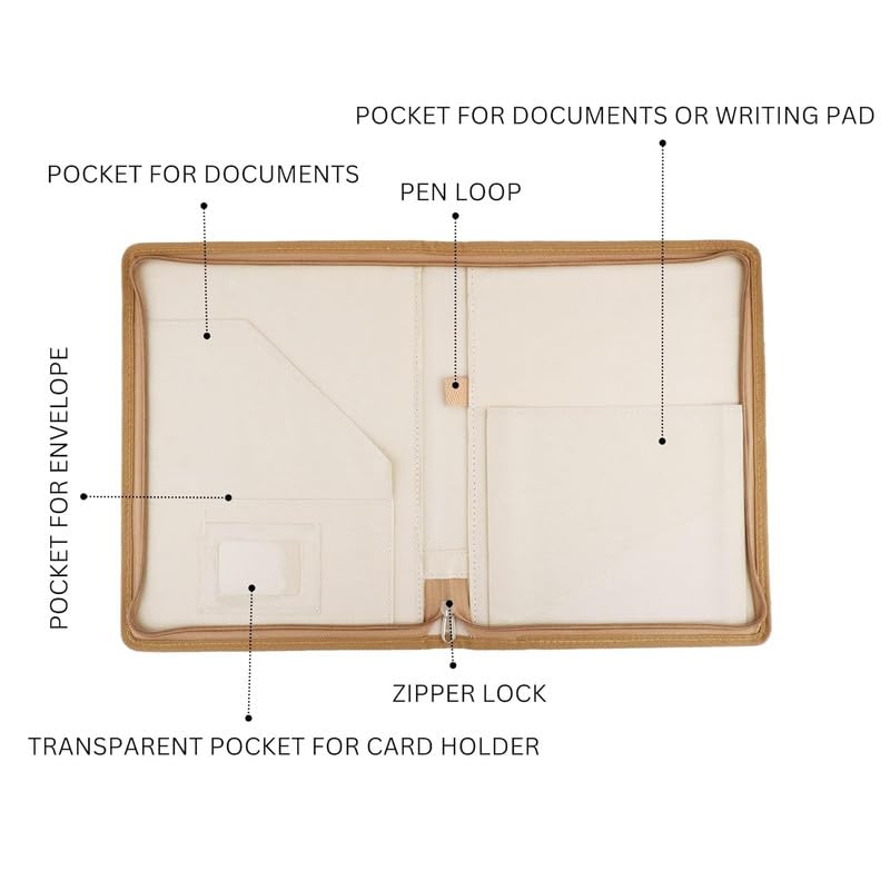 Image of Future X Eco-Friendly Jute File Folder | Handcrafted Document Folder with Button Closure | Reusable Office & Conference File Holder (Jute Chain White)