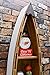 Morning View 47 Inch Wood Boat Shelf Decor Nautical Wall Hanging Boat Ornament Beach Theme Room Wall Home Decor