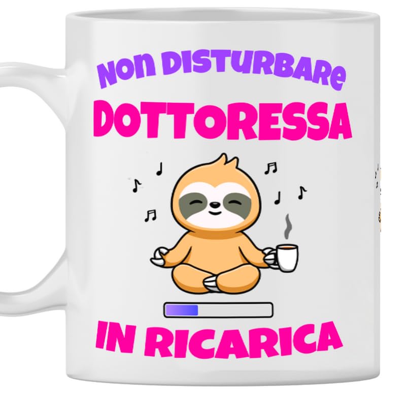 Tazza Dottorato Divertente - Regalo Per Dottore E Dottoressa - Tazza In Ceramica 330ml Con Scritta Umoristica - Pagma