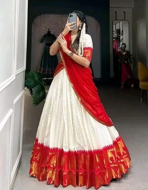 Image of RENVAANI FASHION Women's Traditional Un-Stitched Lehenga Choli | Lehenga Choli for Women | Ethnic Wear Heavy Work Lehenga Choli With Dupatta