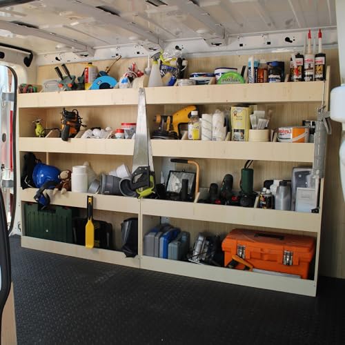 Estanterías para Furgonetas - Se Ajusta a Renault TRAFIC L1 2015+ Estantería para Todo el Lado del Conductor