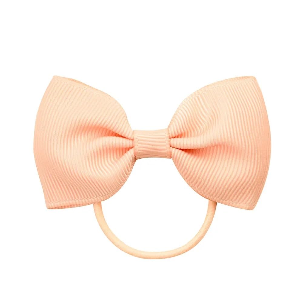 LATEAU Ribbon Bows 2.75 Inch Small Ribbon Bows With Elastic Hair Bands For Girls Bowknot Ropes Ties(17)