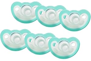 Jellypop 0-3 Months Unscented Pacifier 6 Pack - Teal