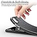 LOHASIC for iPhone Xs Max Case, Premium Leather PU Soft Flexible Bumper Anti-Slip Grip Protective Cases - Carbon Fiber