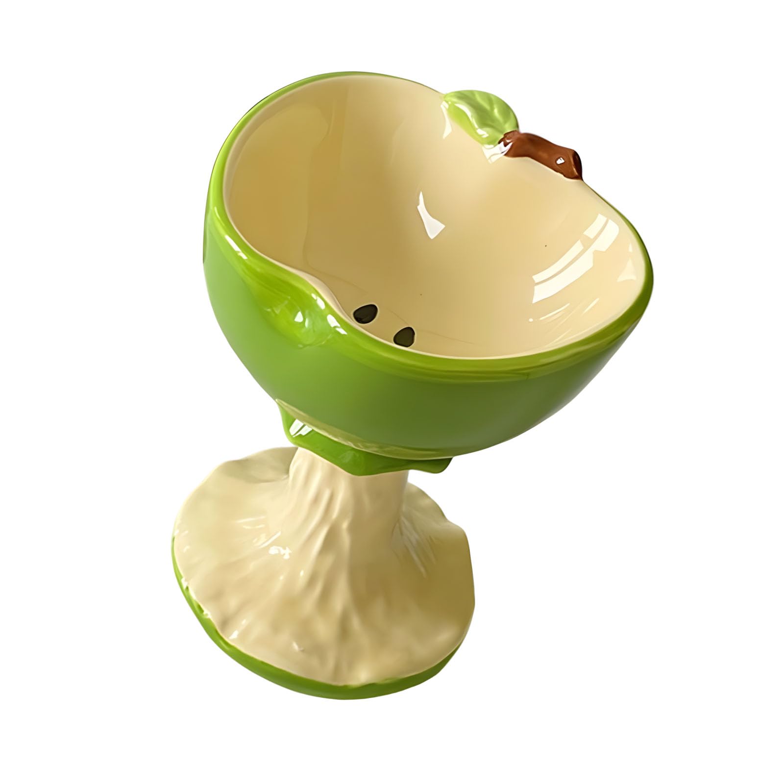 SHINLHUA Fruit Ceramic Dessert Cup Tall Base for Ice Cream Beverages 180ml Capacity Party Drinkware