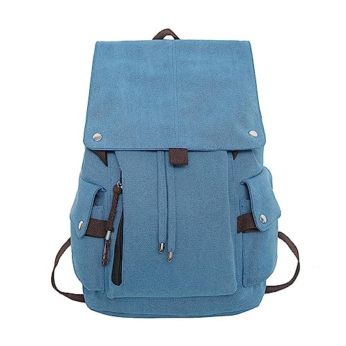 Mochila escolar de moda azul ideal para ir a clase con laptop y apuntes