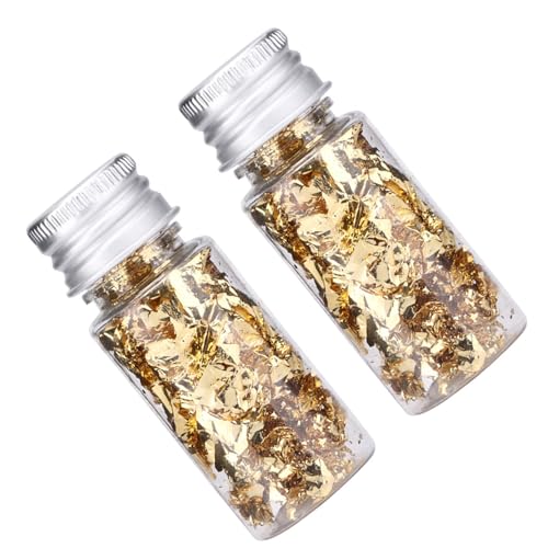 Papel de Papel de Aluminio de Oro Embotellado de 2 Piezas, Papel de Aluminio Comestible Decorativo para Decoraciones de Postres de Chocolate de Pastel, con Material No Tóxico