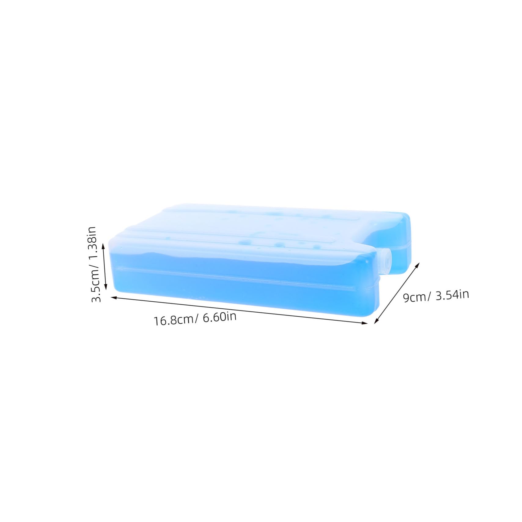 POPETPOP Glacière Glace Réutilisable 400ml, 4pcs Petits Blocs Réfrigérants Bleus pour Fête Estivale, Poche de Glace Portable pour Bureaux et Usage Domestique