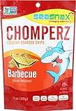 SeaSnax, Chomperz, Crunchy Seaweed Chips, Barbecue, 1 oz(Pack of 3)