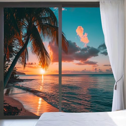 Vinilo decorativo para ventanas con diseño océano 19.7x31.5 in x2 pcs miniatura 6