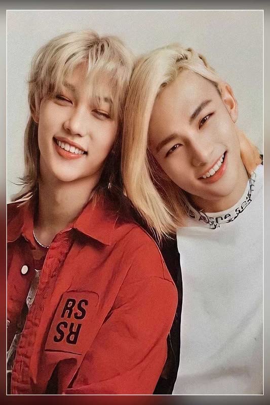 POSTERNEST Hyunjin And Lee Felix Stray Kids K-Pop Poster Matte