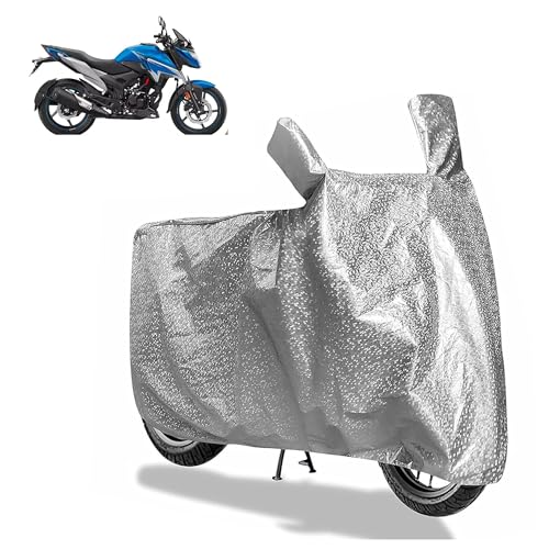 Image of Sulfar Bike Cover for Honda X-Blade (160cc) | Waterproof, Dustproof & UV Protected | All Weather Two Wheeler Cover (Silver) New 2026 Variants