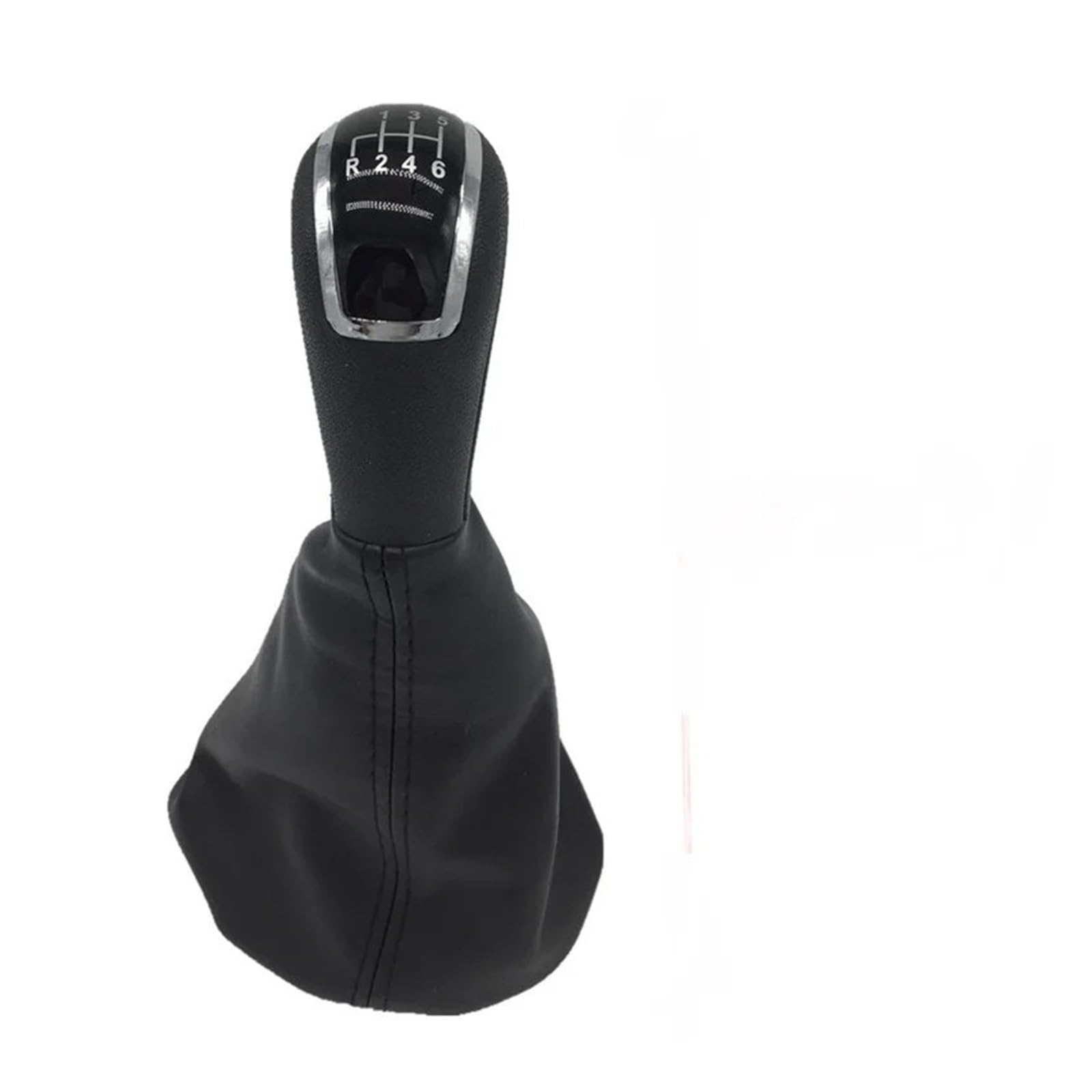 KUNYOS Leather Gear Knob for Benz C-Class W202 W208 E-Class W210 W203 S203 W245 W169 2004-2012 W168 1997-2004 5 Gear 6 Speed Car Shift Knob(6speed)